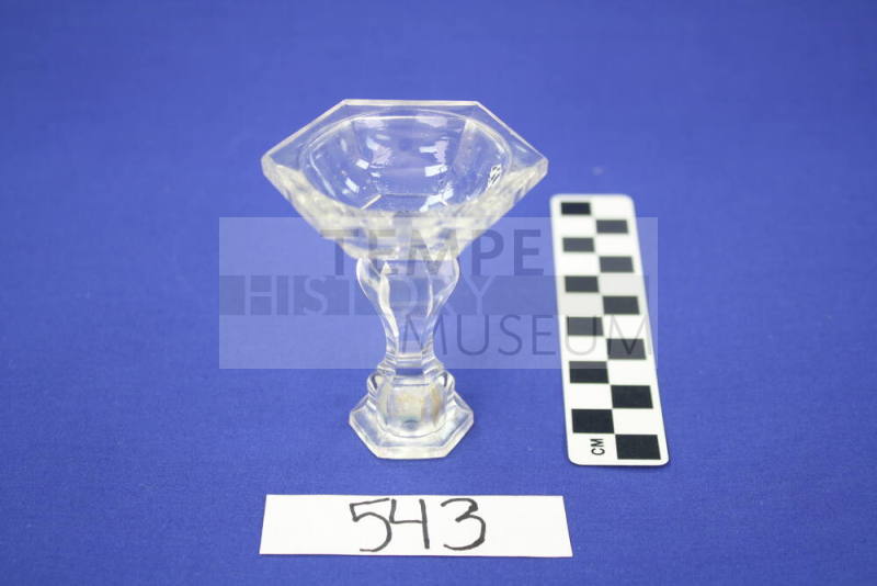 Candlestick, miniature glass