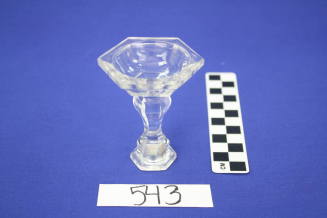 Candlestick, miniature glass