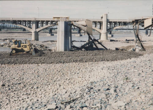 Water Must Be Diverted South of Pier #7