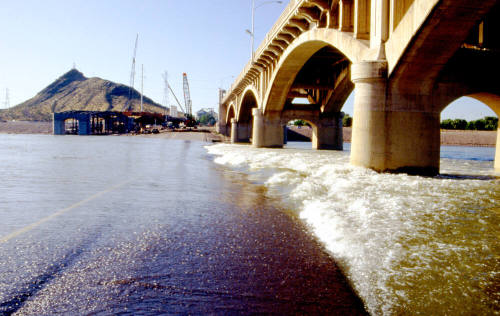 New Mill Ave. bridge construction