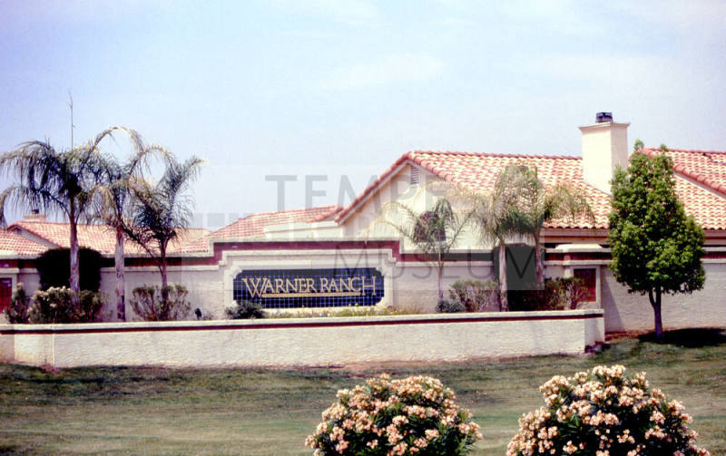 Warner Ranch entry sign
