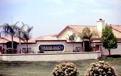 Warner Ranch entry sign