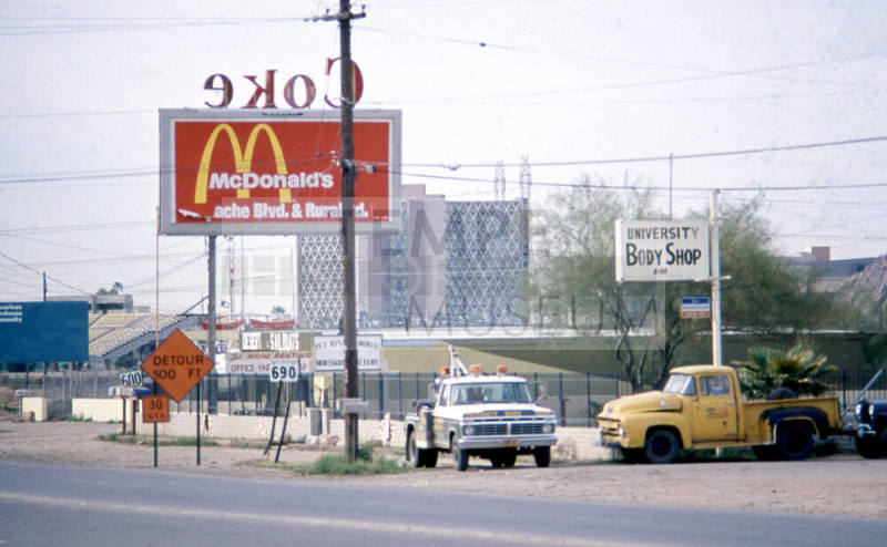 Signs along Rural Rd.