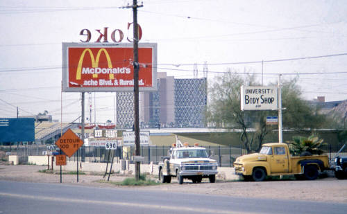 Signs along Rural Rd.