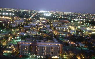 Tempe at night from Hayden Butte
