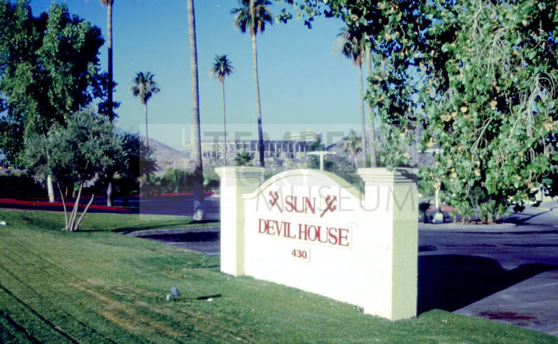 Sun Devil House sign, 430 N. Scottsdale Rd.