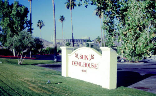 Sun Devil House sign, 430 N. Scottsdale Rd.