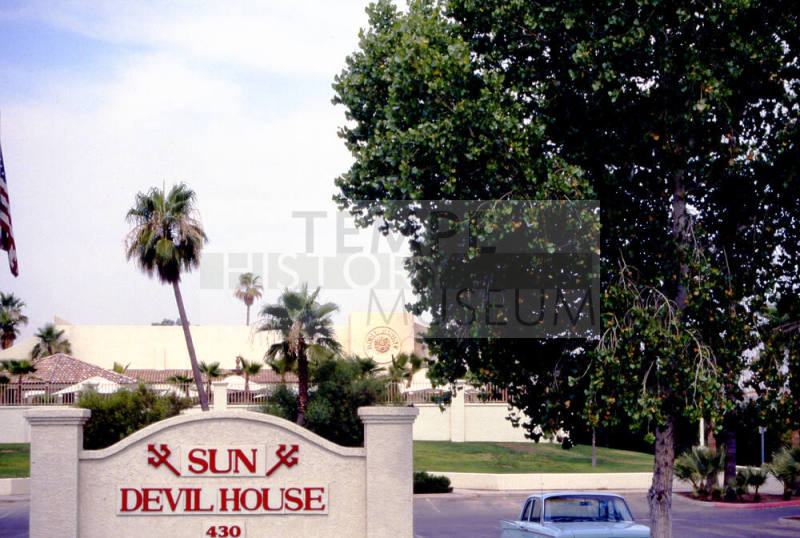 Sun Devil House sign, 430 N. Scottsdale Rd.