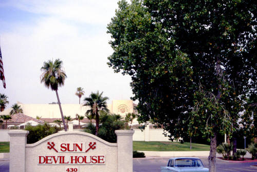 Sun Devil House sign, 430 N. Scottsdale Rd.