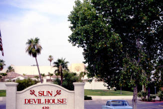 Sun Devil House sign, 430 N. Scottsdale Rd.