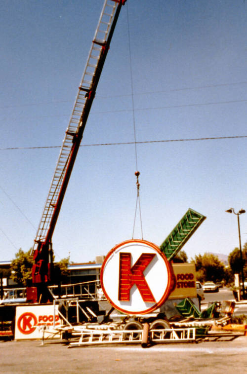 Circle K sign, 802 S. Hardy Dr.