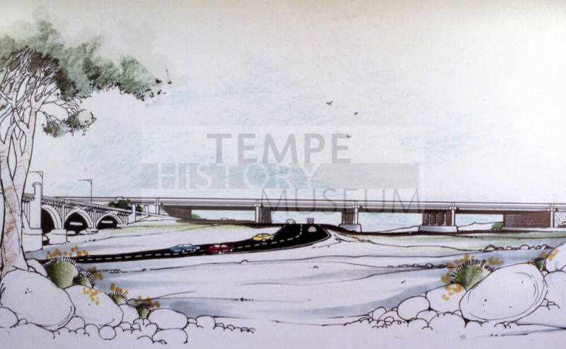 Sketch of Papago Freeway