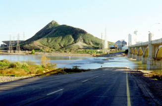 Water under Mill Ave. bridge