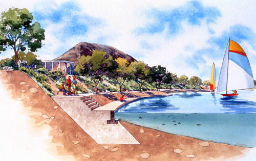 Illustration of Town Lake