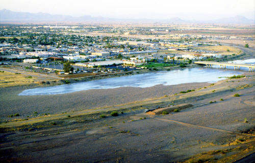 Rural Rd. bridge from Hayden Butte