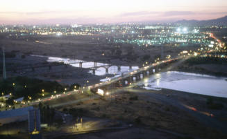 Tempe bridges from Hayden Butte