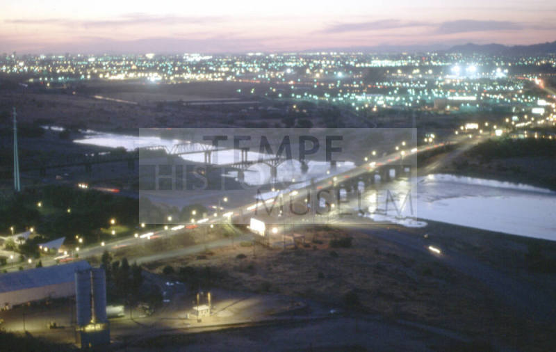 Mill Ave. bridge from Hayden Butte