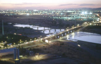 Mill Ave. bridge from Hayden Butte