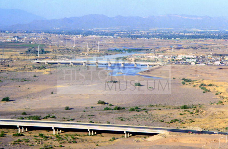 Salt River under McClintock and Rural Rd. bridges