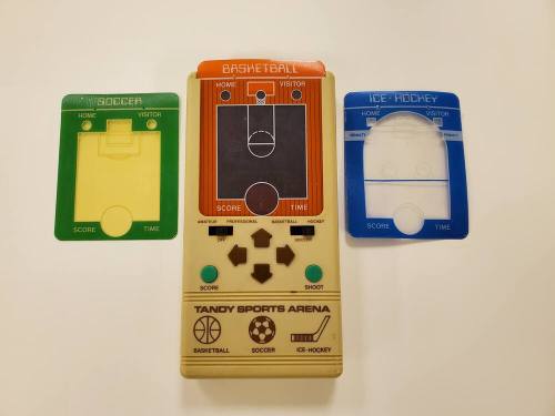 Tandy Sports Arena Handheld & Slides