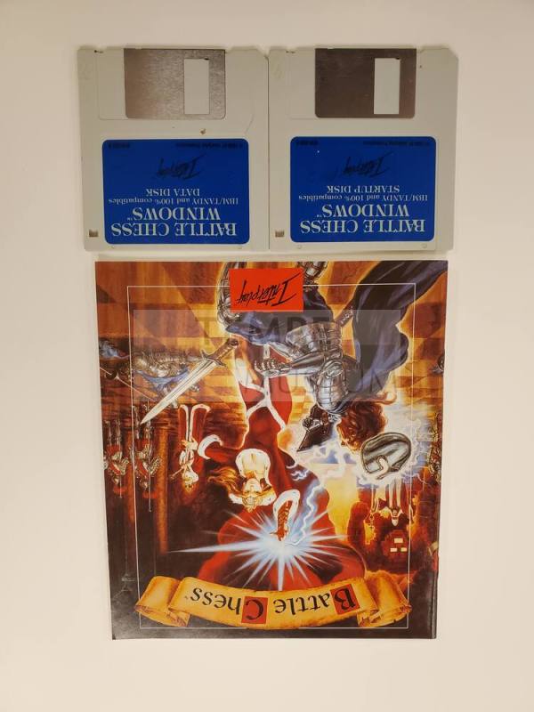 Battle Chess Floppy Disks & Manual