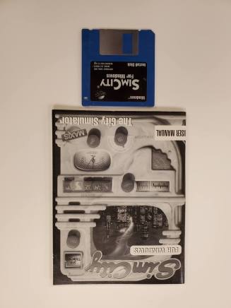 SimCity Floppy Disk & Manual
