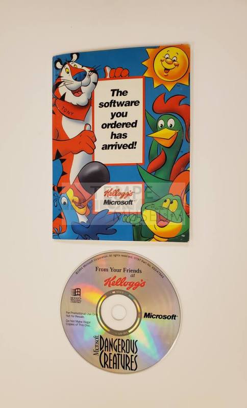 Microsoft Dangerous Creatures CD with Kellogs Packaging