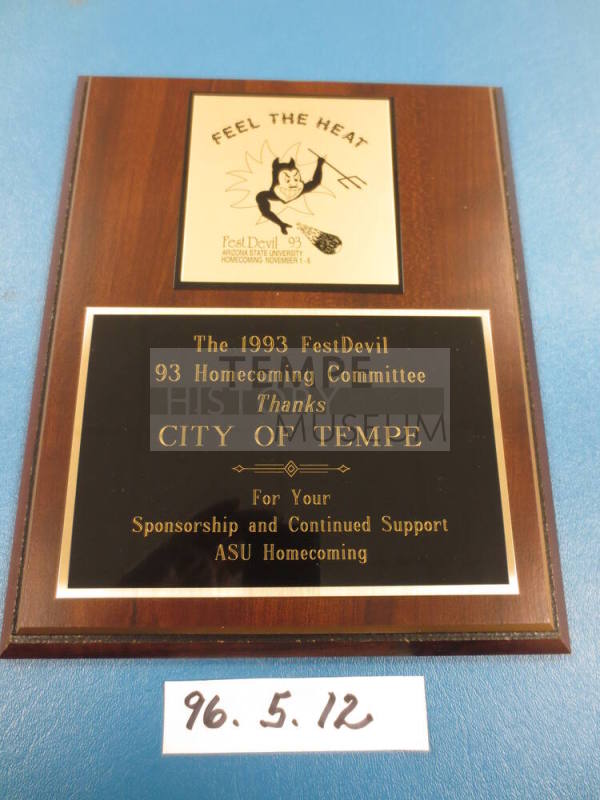 Award, plaque
