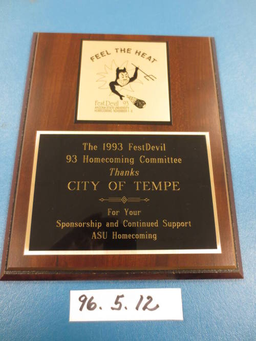 Award, plaque