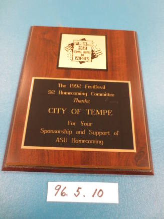 Award, plaque