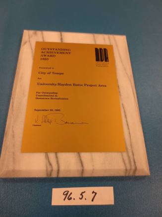 Award, plaque