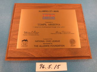 Award, plaque