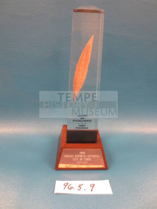 Trophy, Award of Excellence (1989)