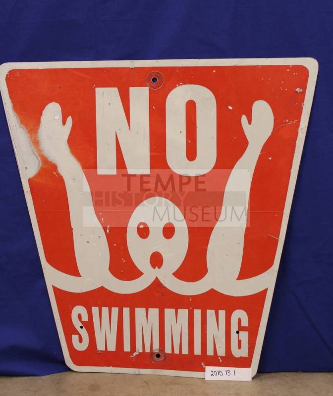 Canal Park No Swimming Sign