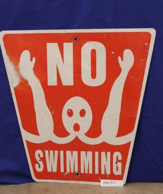 Canal Park No Swimming Sign