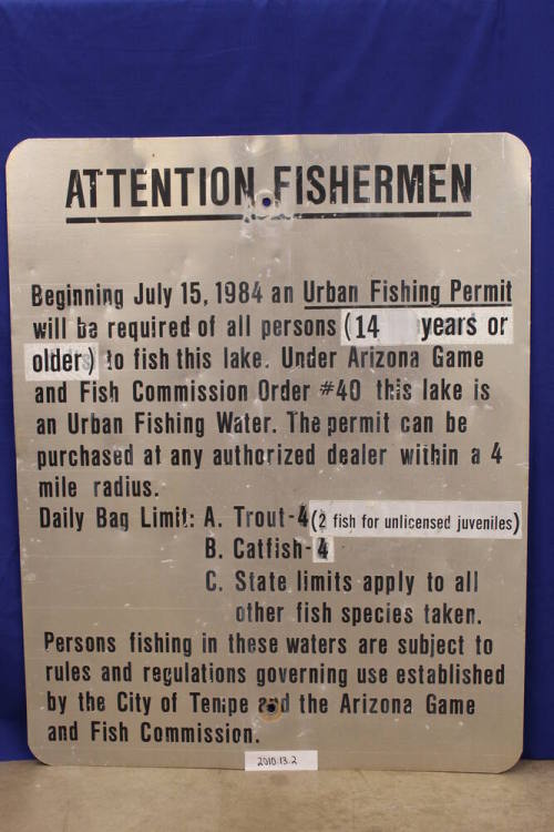 Canal Park Urban Fishing Program Sign
