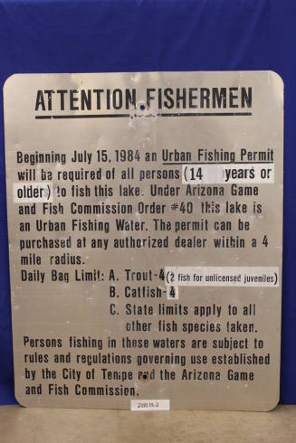 Canal Park Urban Fishing Program Sign