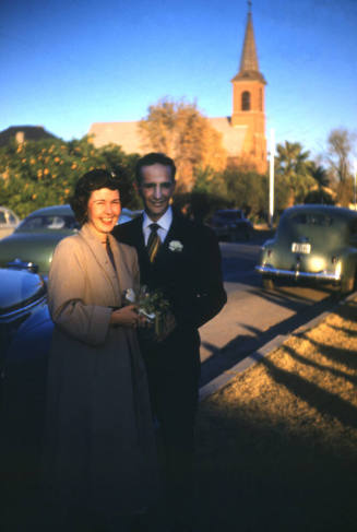Margaret and John Chilton at Methodist Chapel