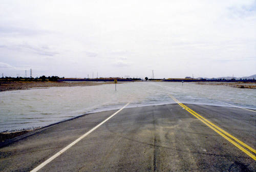 Flooded road