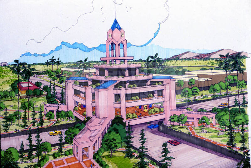 Sketch of planned development, Southern Ave. and Rural Rd. intersection