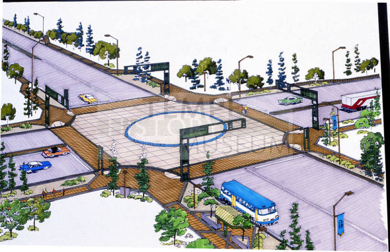 Sketch of Elliot Road intersection
