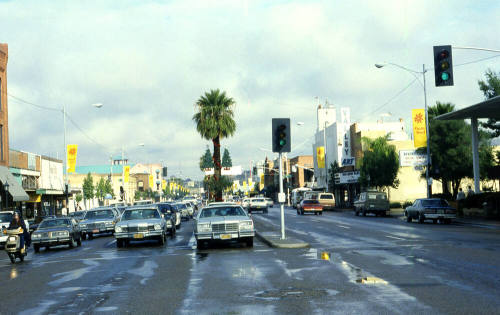 Mill Ave. at 6th St. - Fiesta Bowl banners