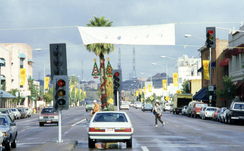 Mill Ave. at 5th St. - Fiesta Bowl banners