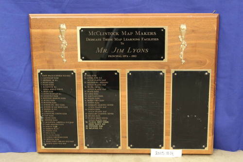 McClintock Map Makers Plaque of 50 Maps