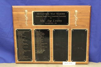 McClintock Map Makers Plaque of 50 Maps