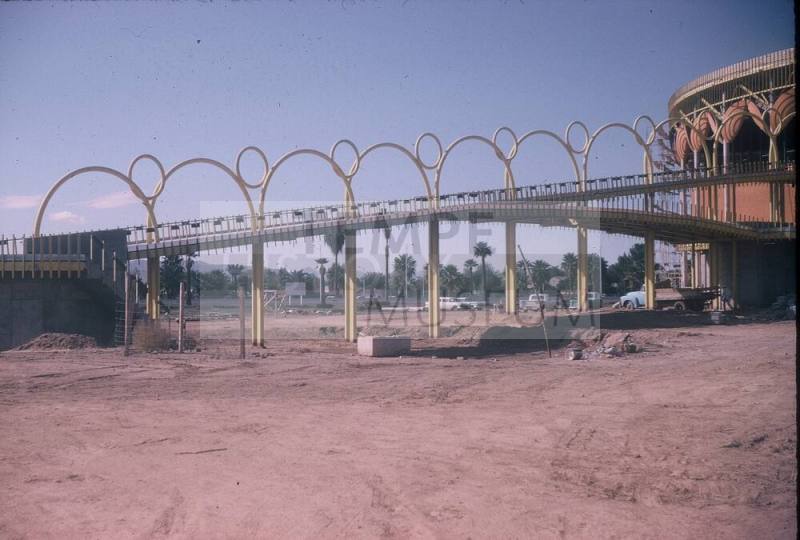 Gammage Auditorium Construction Photos: The walkway to the second story