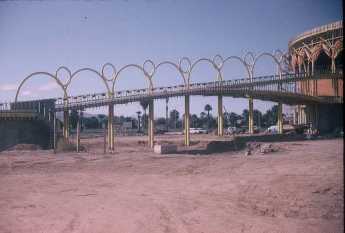 Gammage Auditorium Construction Photos: The walkway to the second story