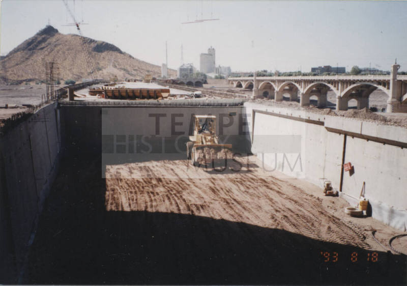 Falsework Span 8 Piles Removed Below Riverbed