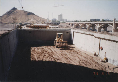 Falsework Span 8 Piles Removed Below Riverbed