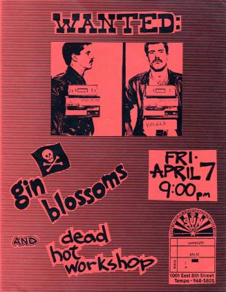 Gin Blossoms and Dead Hot Workshop Flyer